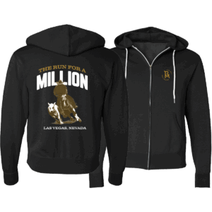 TRFAM Cow Horse Zip Hoodie – Black
