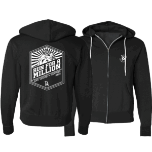 TRFAM Sunburst Logo Zip Hoodie – Black