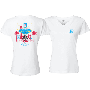 TRFAM Las Vegas Women’s V-Neck – White