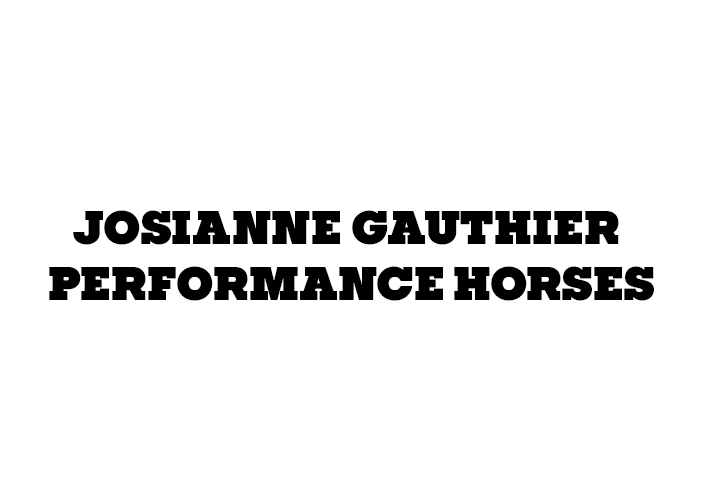 Josianne Gauthier Performance Horses