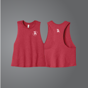 Heather Red Cropped Tank