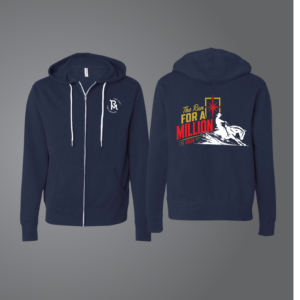 Navy Star Full- Zip Hoodie